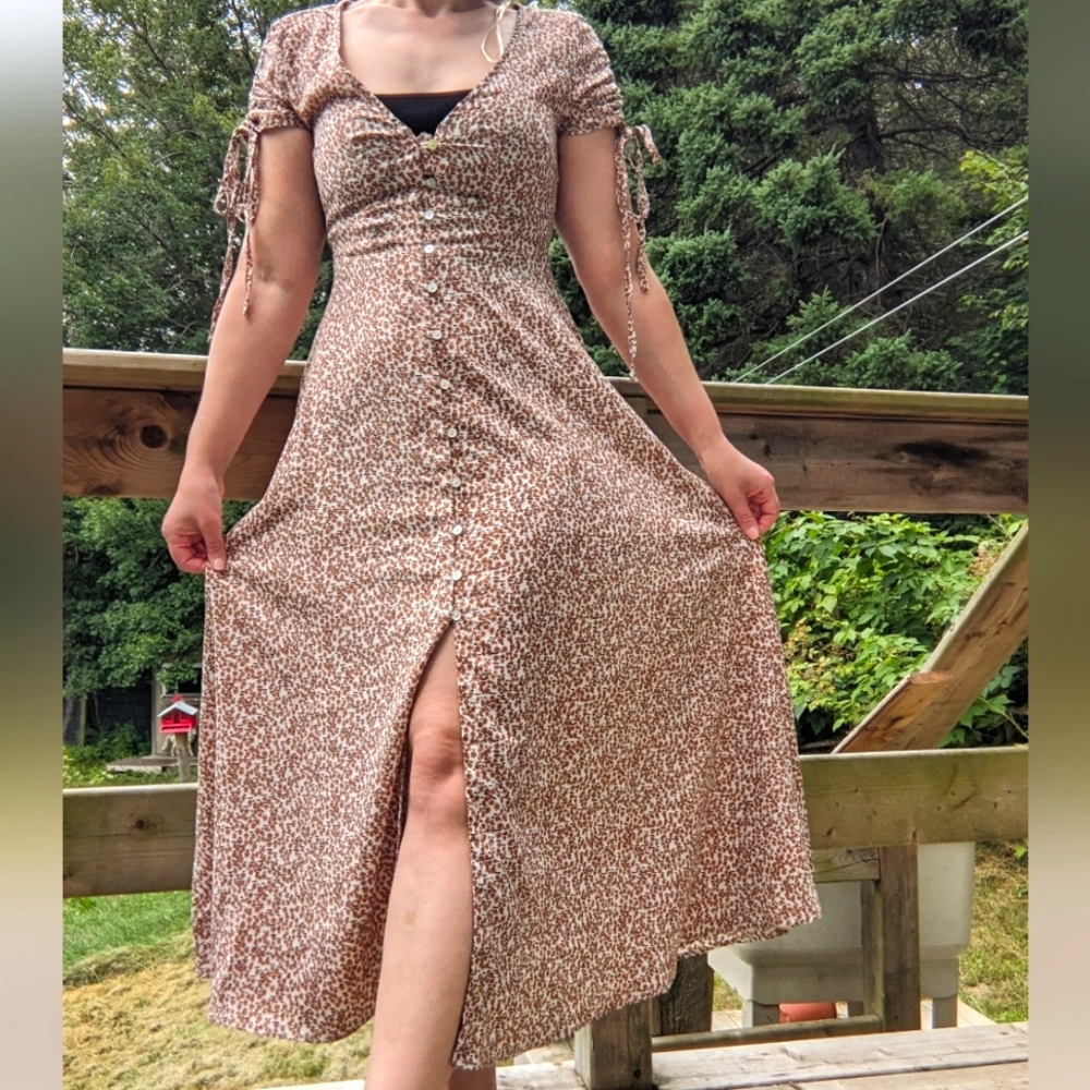 Princess Polly Tea Length Midi Dress Size 0
